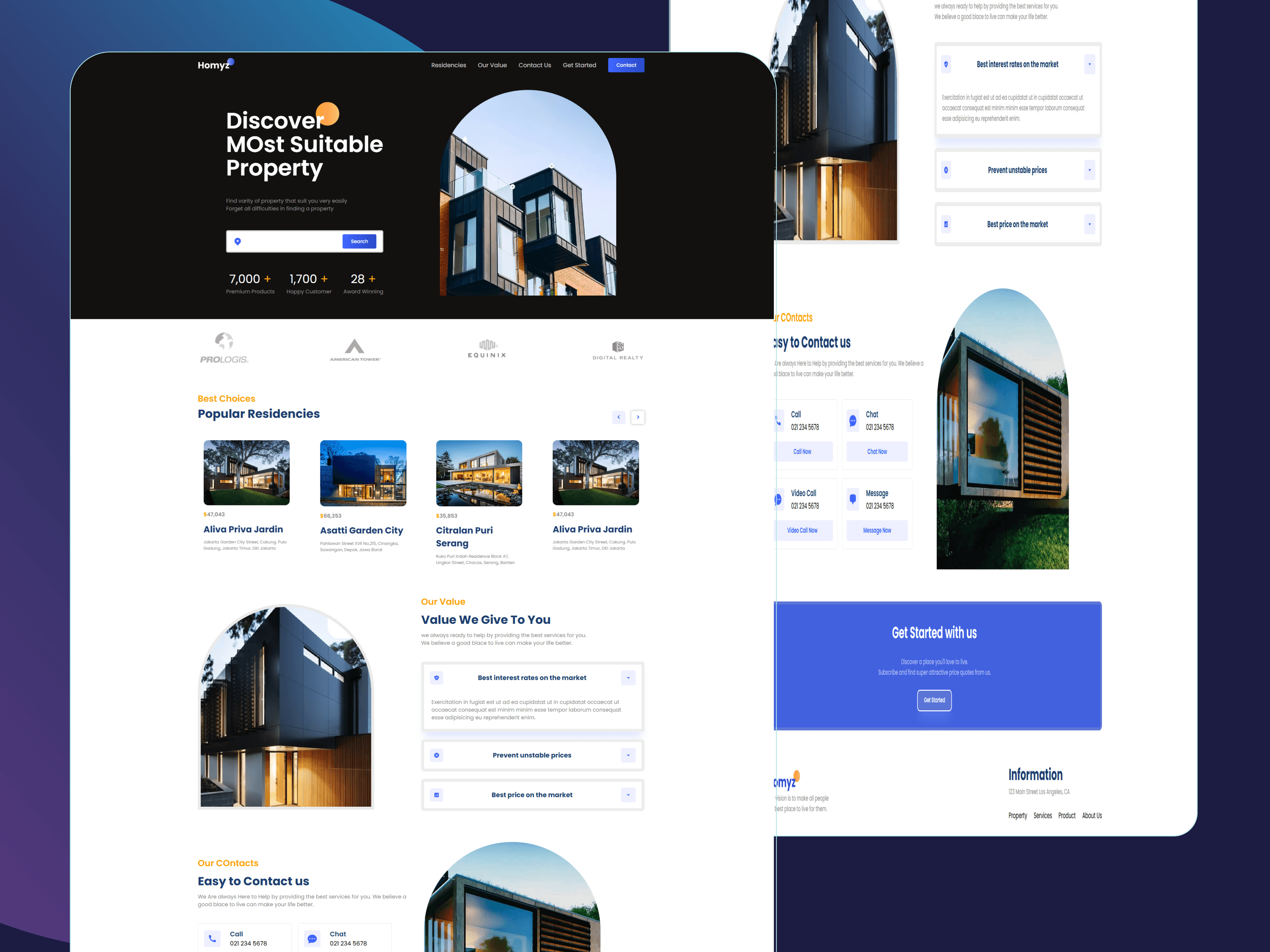React Real Estate Website