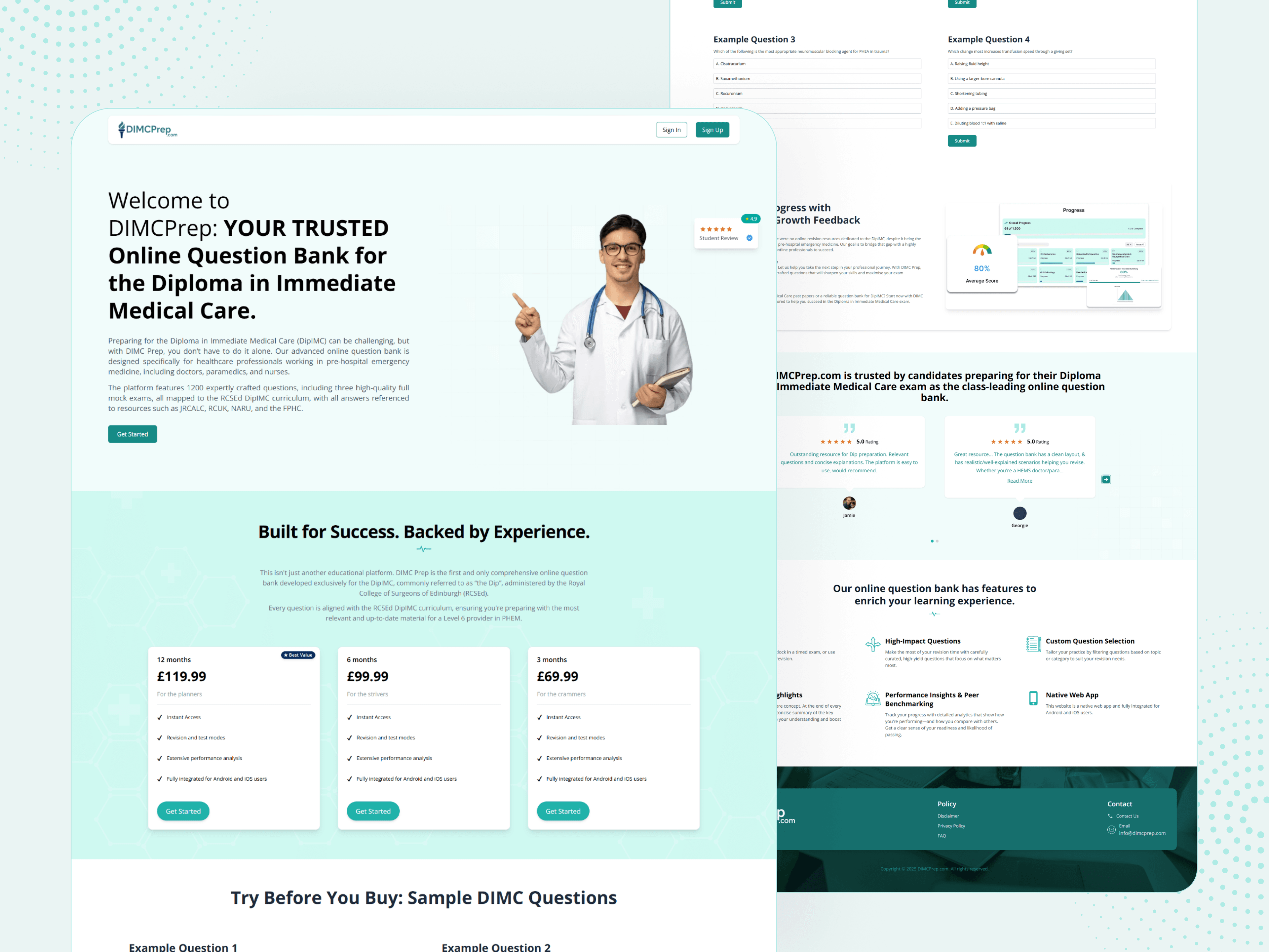 DIMCPrep: Online Question Bank